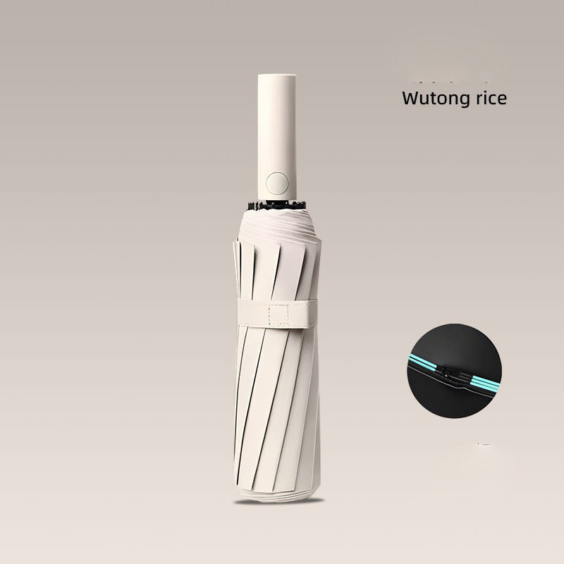 Automatic large folding umbrella