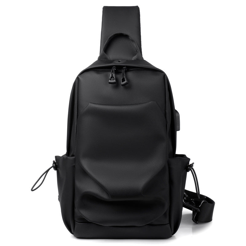 Men's sports chest bag shoulder bag simple men's crossbody bag fashionable small shoulder bag