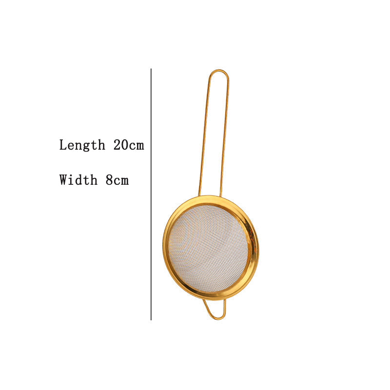 Golden Mesh Strainer Trio