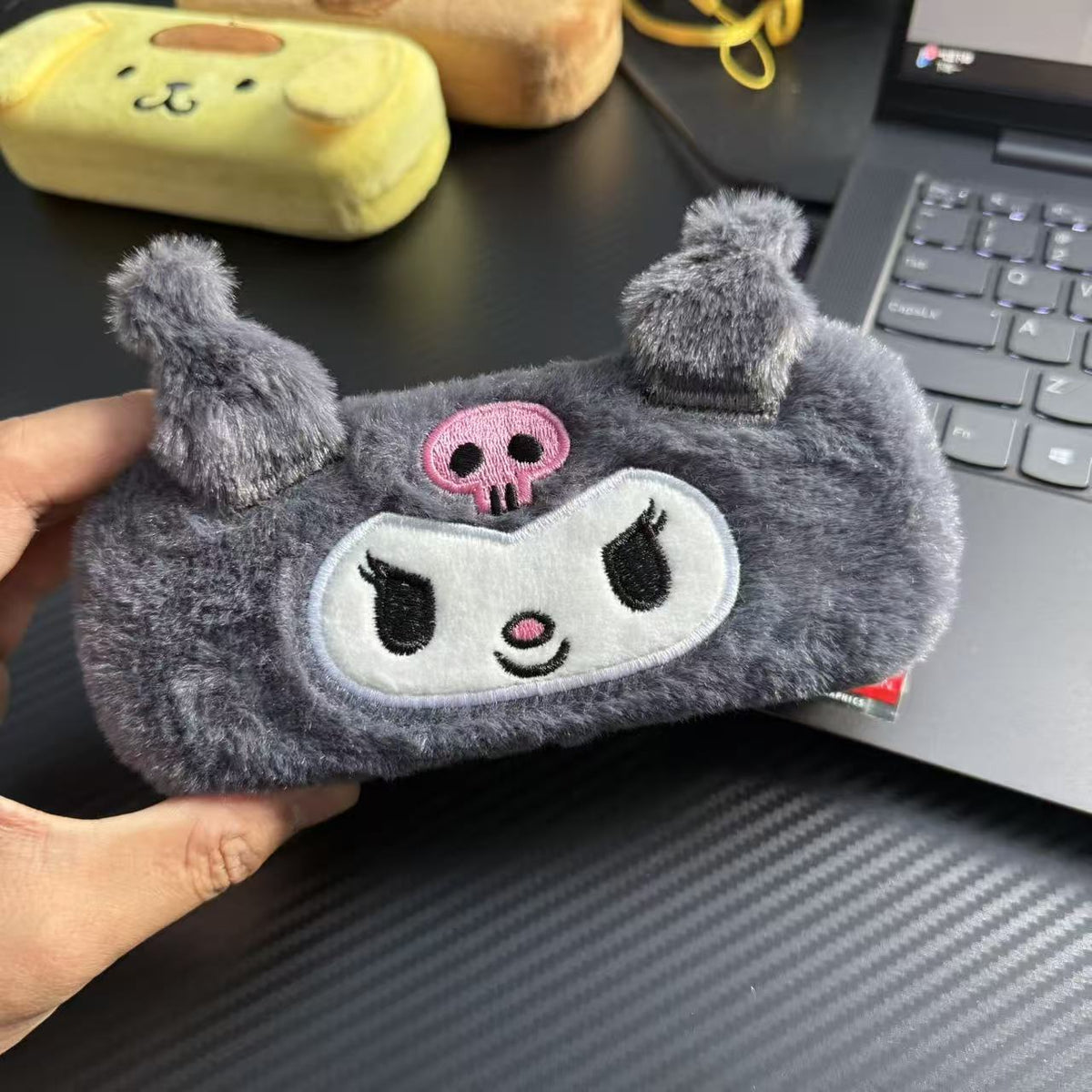 Cute Bear Plush Glasses Case, Cartoon Sunglasses Storage Box for Students, Personalized Eyewear Pouch
