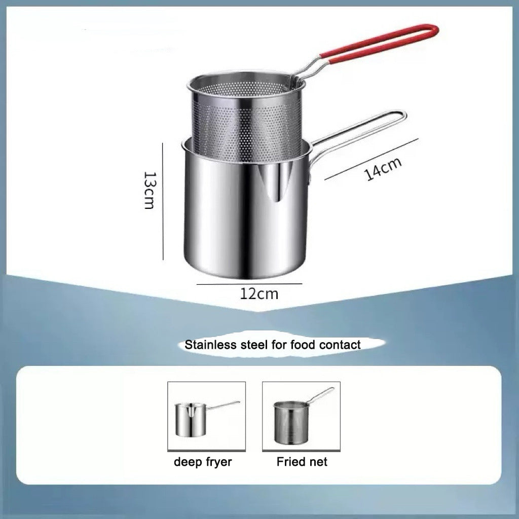 Stainless steel fryer for household use