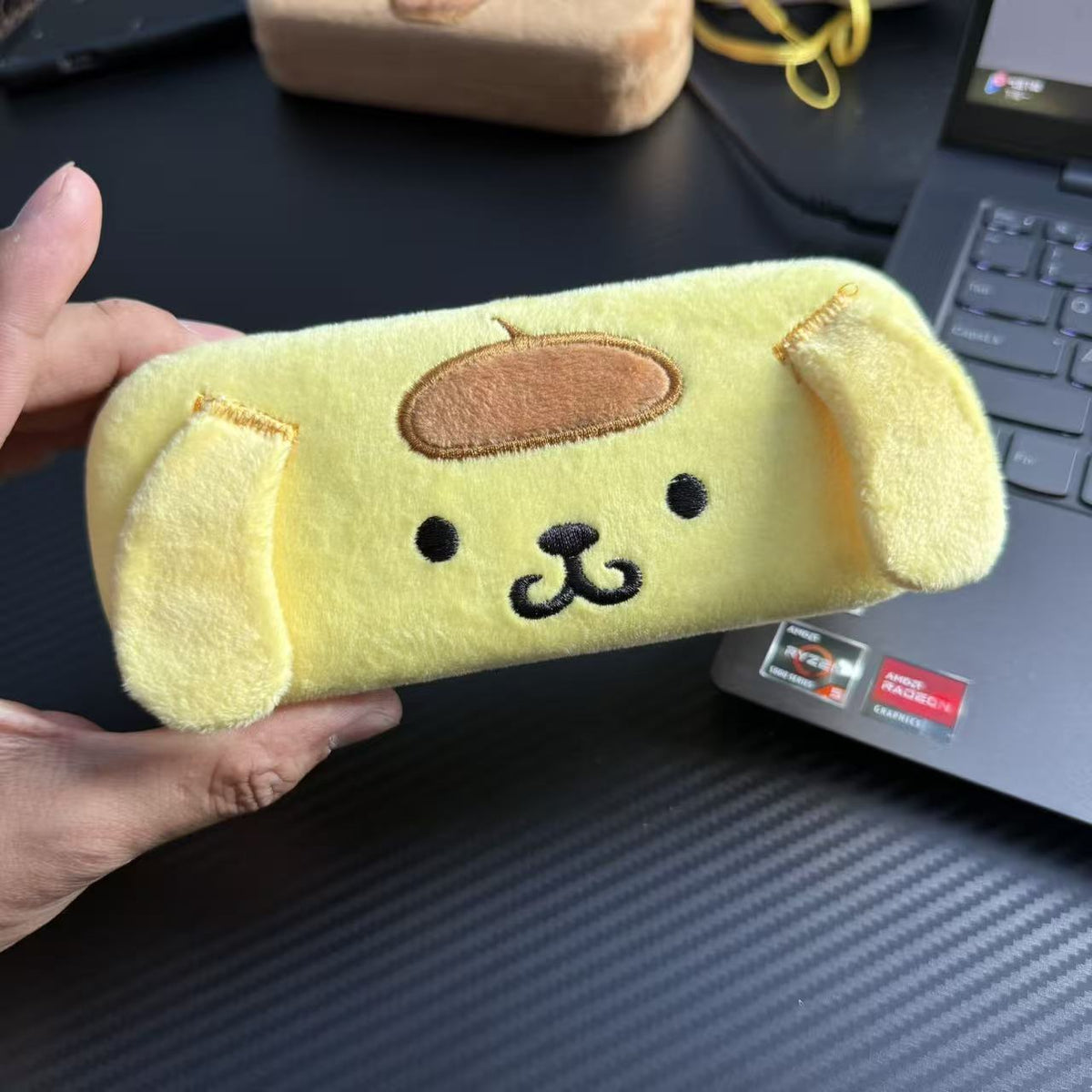 Cute Bear Plush Glasses Case, Cartoon Sunglasses Storage Box for Students, Personalized Eyewear Pouch