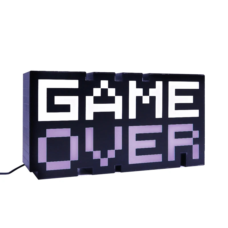 GAME OVER Sign Voice Control Game Icon Light